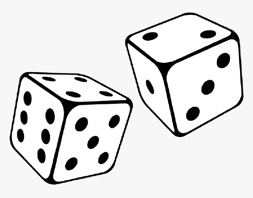 White Background Design Free Photo - Clipart Transparent Background Dice, HD Png Download, Free Download