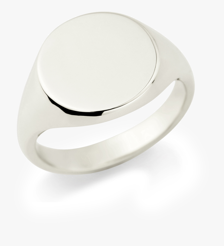 Platinum Signet Ring, Round - Body Jewelry, HD Png Download, Free Download