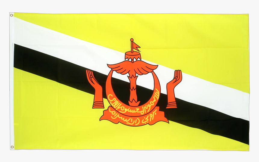 Brunei Polyester Flag Bunting Country Flags 6m Long - Flag Of Brunei, HD Png Download, Free Download