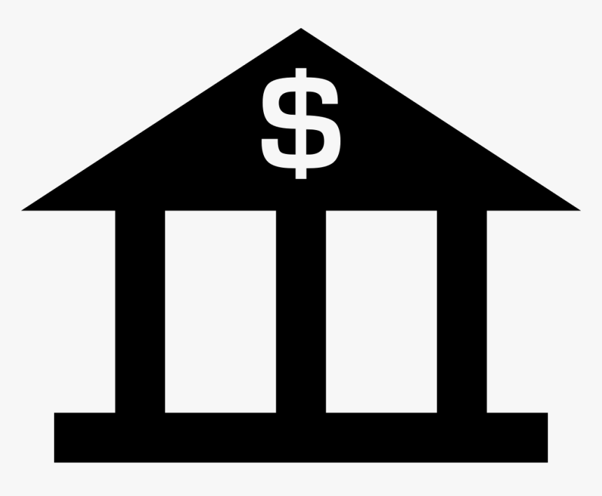 Bank With Dollar Sign - Bank Dollar Icon, HD Png Download, Free Download