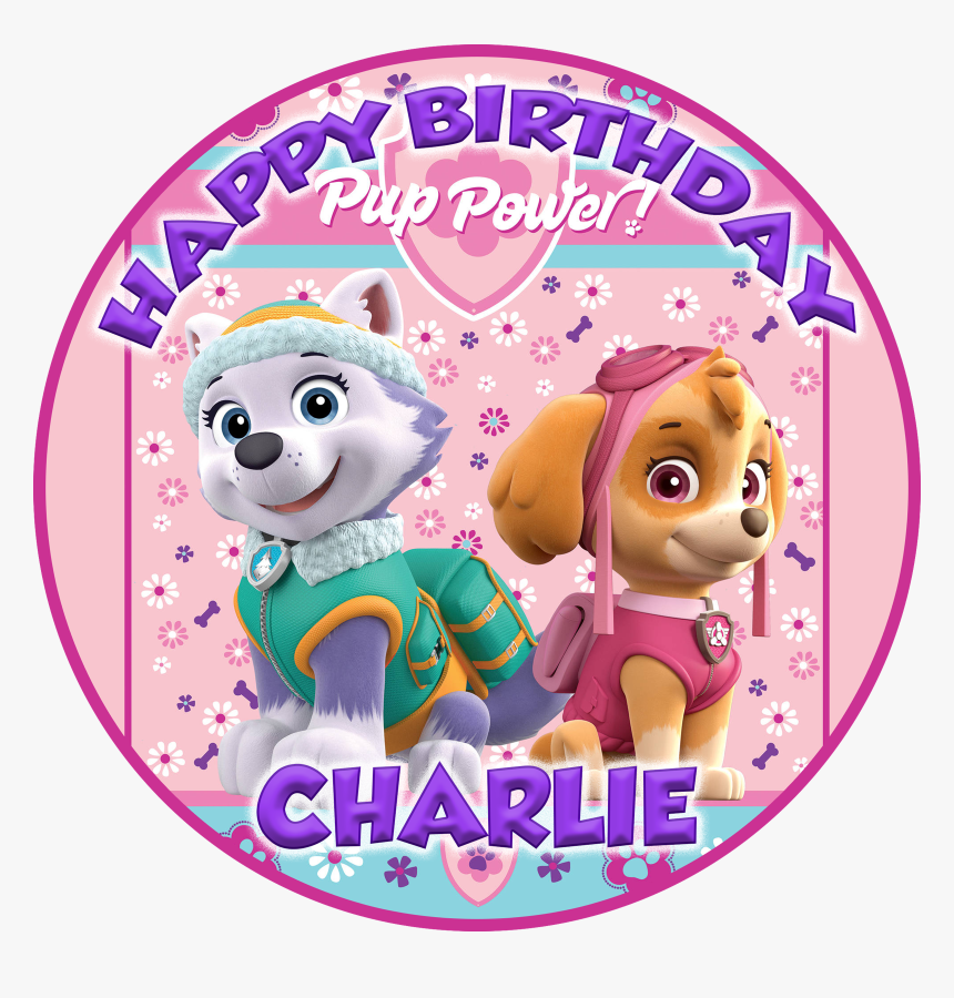 Edible Cake Topper Image Icing Sheet - Everest And Skye From Paw Patrol, HD Png Download, Free Download