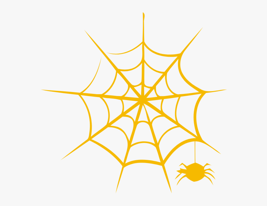 Spider Web Clipart Orange - Toile D Araignée Symbole, HD Png Download, Free Download