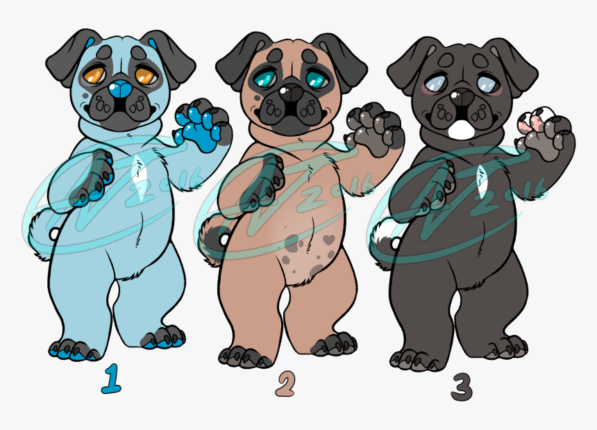 A Few Pugs - Cartoon, HD Png Download, Free Download