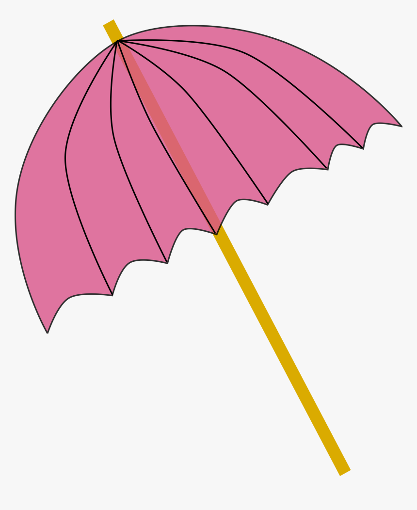 Umbrella / Parasol Pink Tranparent Clip Arts - Parasol Clipart, HD Png Download, Free Download