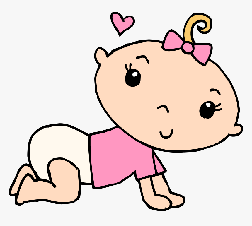 Baby Girl Crawling Clipart , Png Download Transparent - Crawling Baby Girl Clipart, Png Download, Free Download