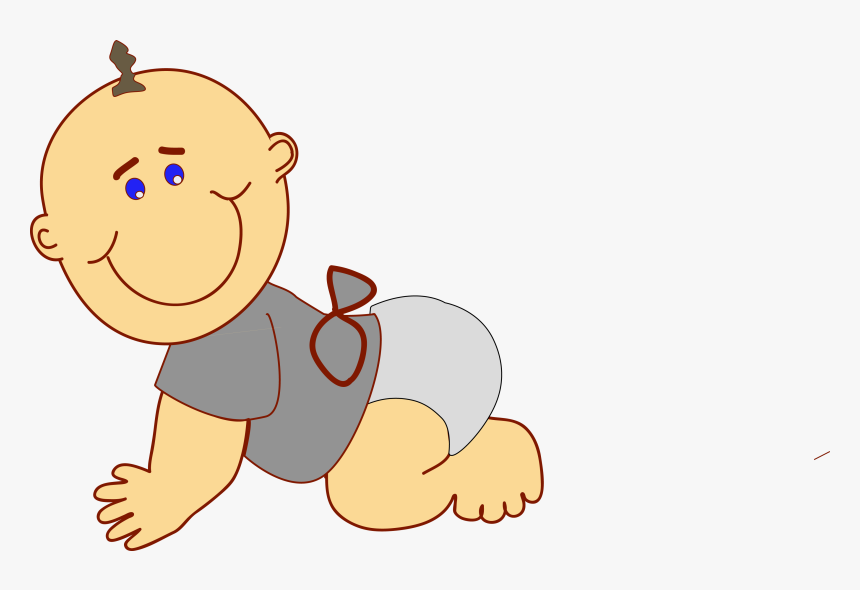 Transparent Baby Crawling Png - Cartoon, Png Download, Free Download