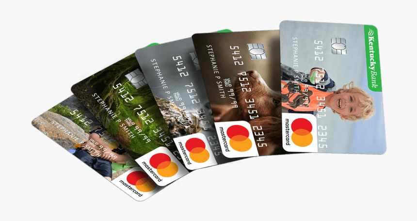 Stack Of Personalized Kentucky Bank Debit Cards - Graphic Design, HD Png Download, Free Download