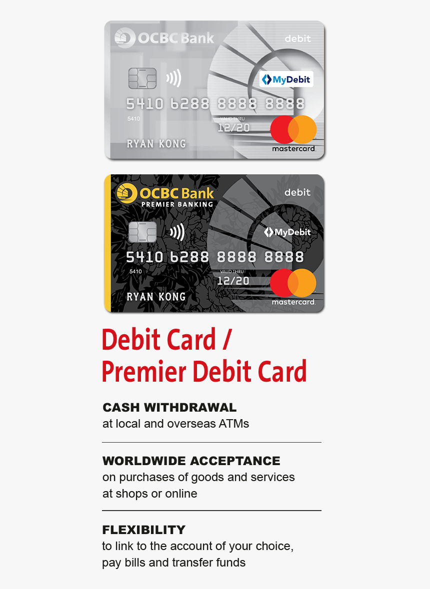 Ocbc Bank Debit Card Hd Png Download Kindpng