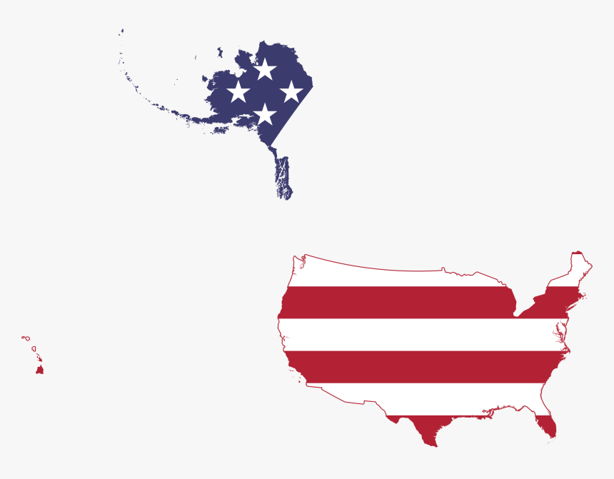 5o State Usa Flag Map , Png Download - 50 States Flag Map, Transparent Png, Free Download