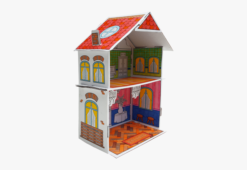 Colour Your Cardboard - Dollhouse, HD Png Download, Free Download