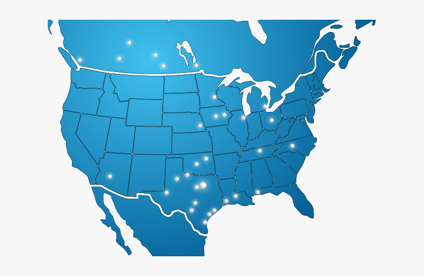 Shermco Industries Location Map Us Canada Graphic, HD Png Download, Free Download