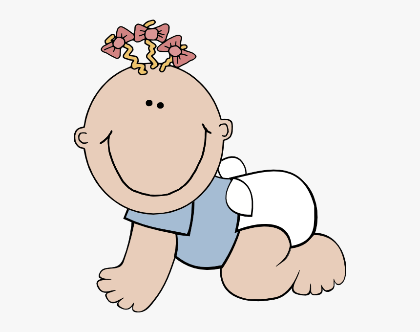 Baby Girl Clip Art, HD Png Download - kindpng