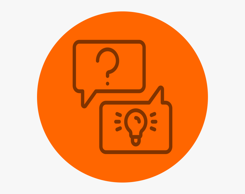 Faq-icon - Proactive Icon Orange, HD Png Download, Free Download