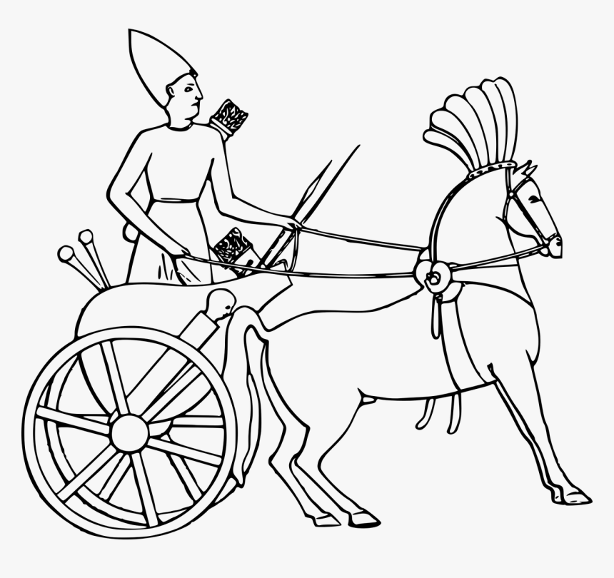 Ancient Egypt Chariot Coloring Page, HD Png Download, Free Download