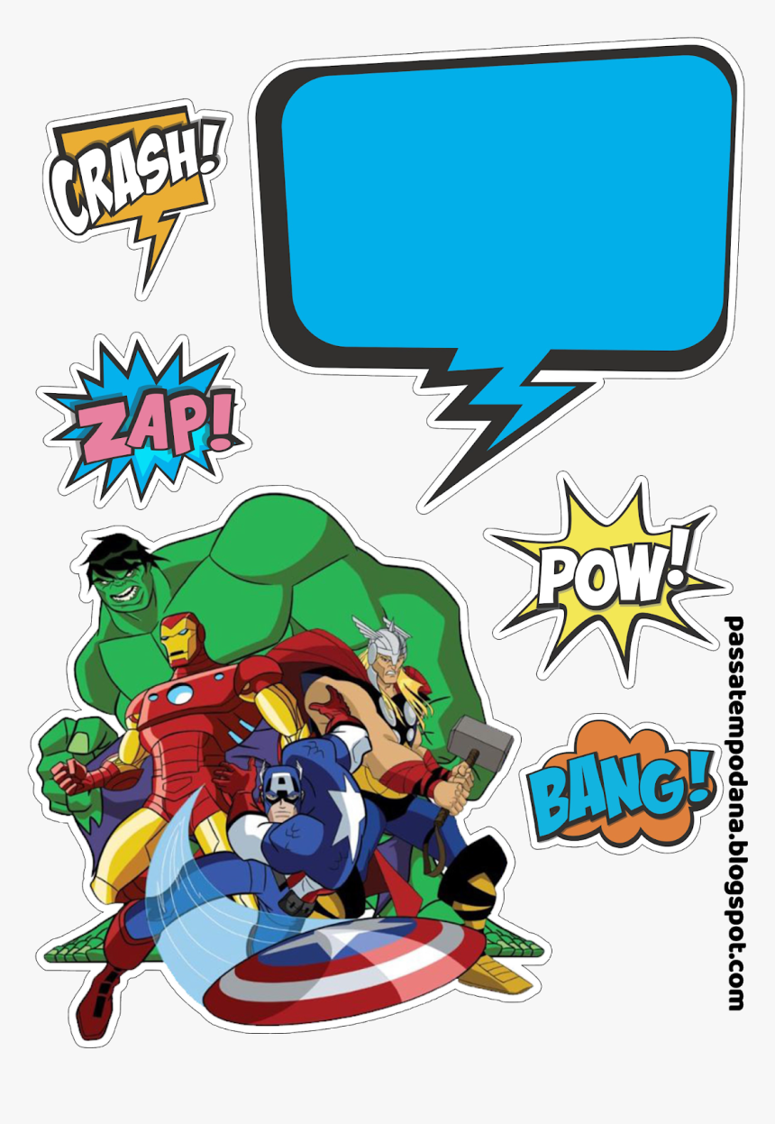 Marvel The Avengers - Topo De Bolo Vingadores Png, Transparent Png, Free Download