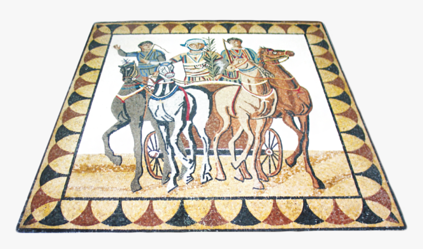 Roman Chariot Mosaic, HD Png Download, Free Download