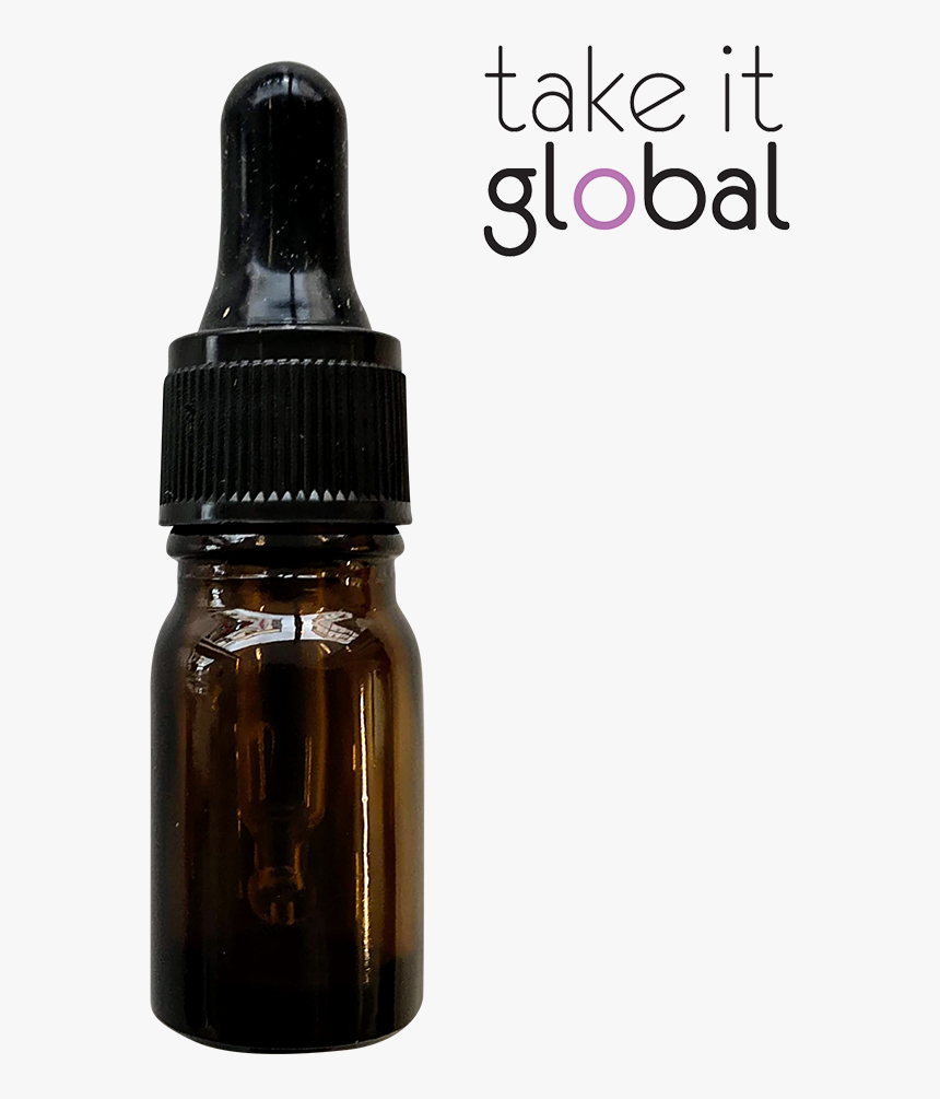 5ml Round Amber Glass Essential Oil Bottle / Rubber - Baby Bottle, HD Png Download, Free Download