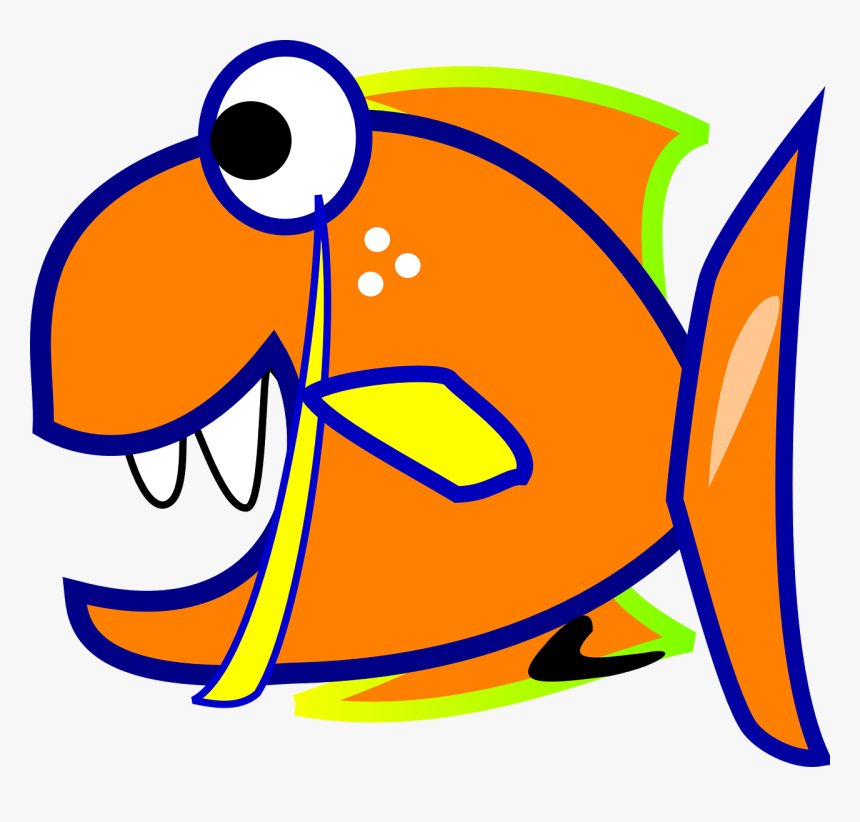 Gambar Kartun Ikan Piranha, HD Png Download, Free Download
