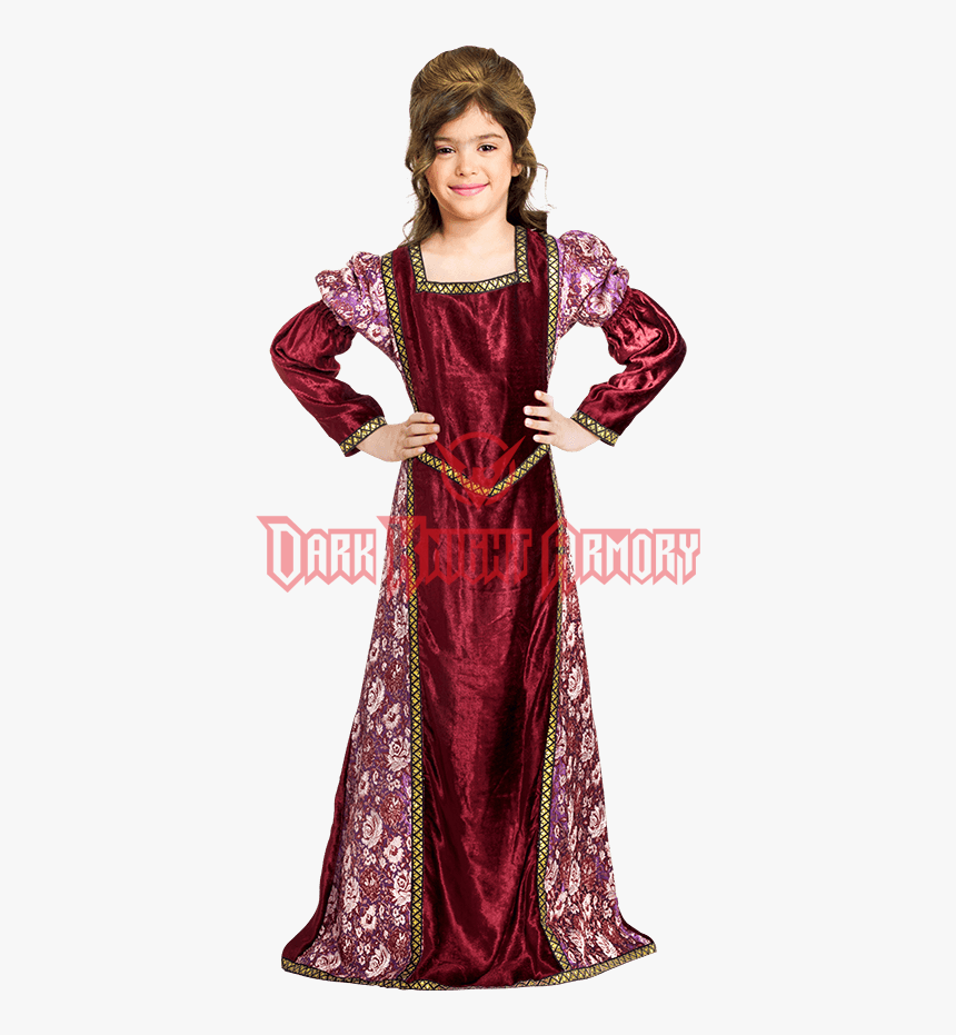 Girls Princess Dress Xl (850x850), Png Download - Medieval Girl In Princess Costume, Transparent Png, Free Download