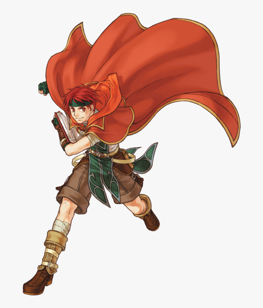 Red Mage Anime Red Hair Red Eyes Boy Guy - Anime Fire Mage Boy, HD Png Download, Free Download