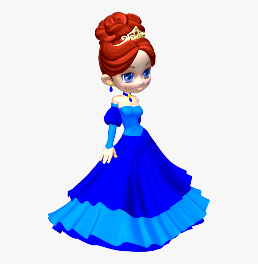 Princess Image Free Download Clipart - Princess In Blue Poser Png, Transparent Png, Free Download