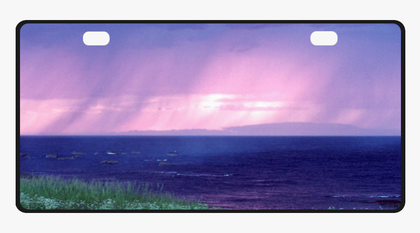 Purple Rain License Plate - Sea, HD Png Download, Free Download