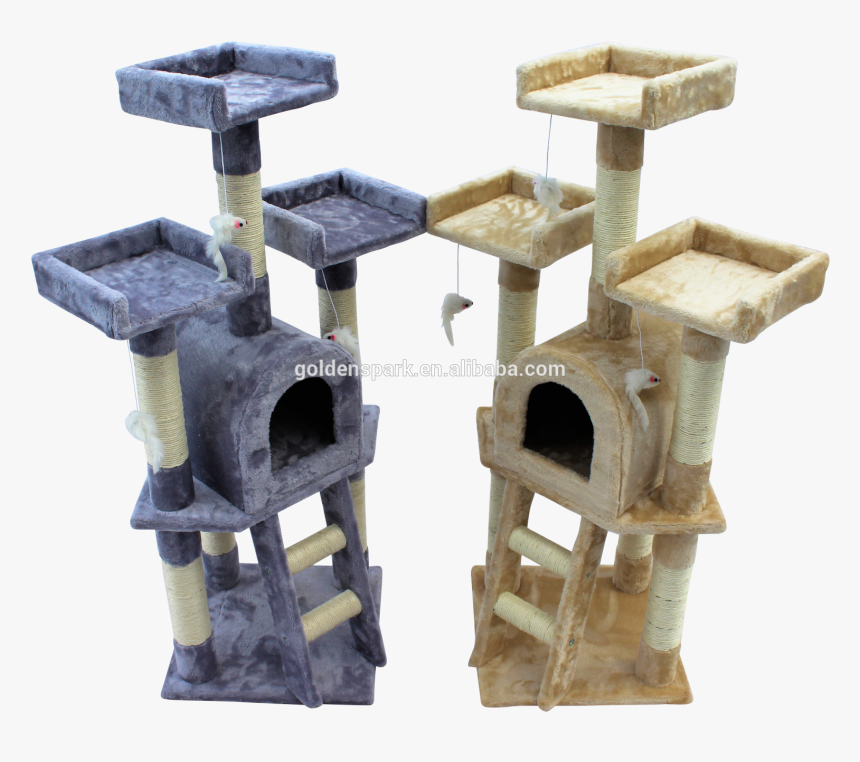 Kitten Cat Tree Scratch Post Sisal Toy Activity Centre - Pet, HD Png Download, Free Download