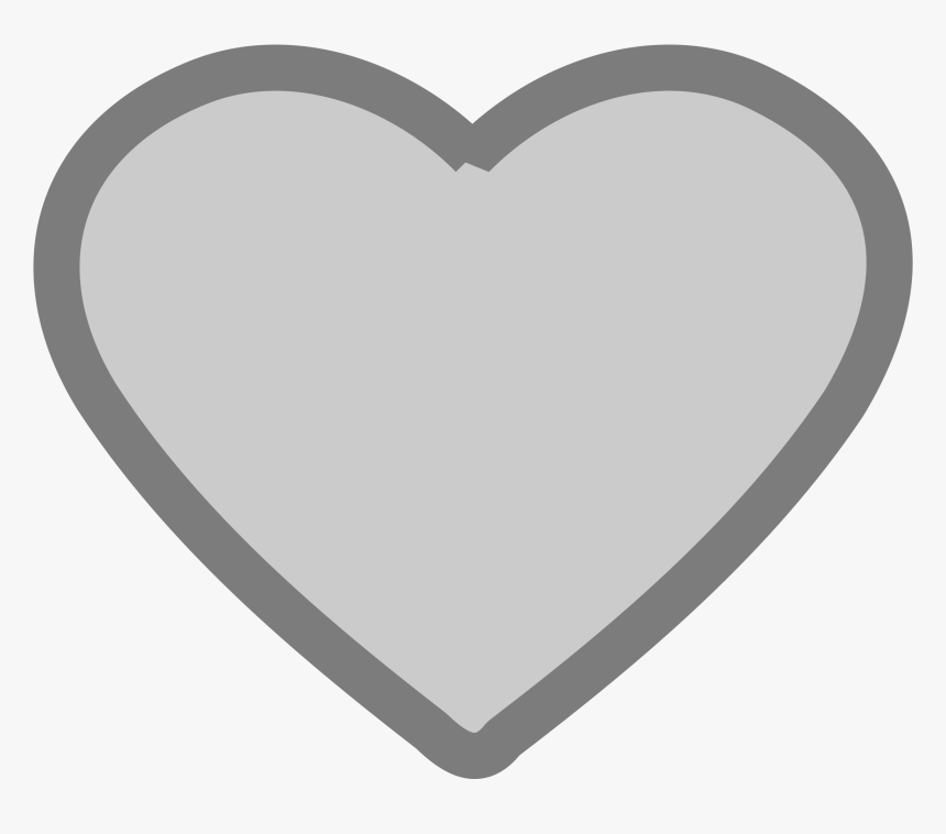 Hart Icon Clip Arts - Grey Hart, HD Png Download, Free Download