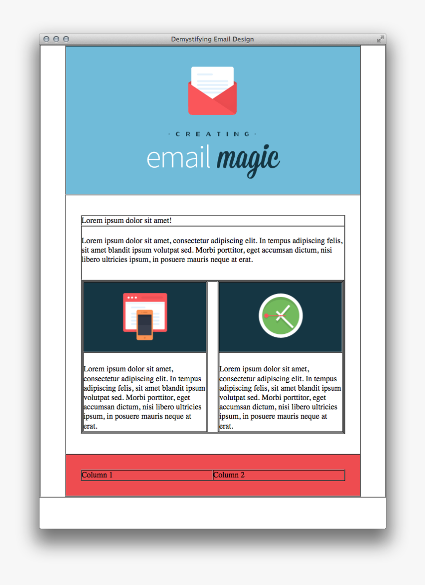 Create Html Email Template, HD Png Download, Free Download