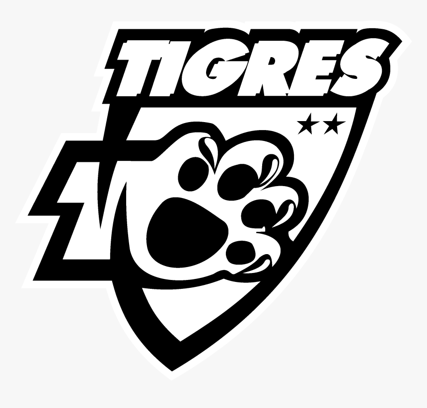 Tigres De La Uanl 2 Logo Black And White - Escudos De Tigres Uanl, HD Png Download, Free Download