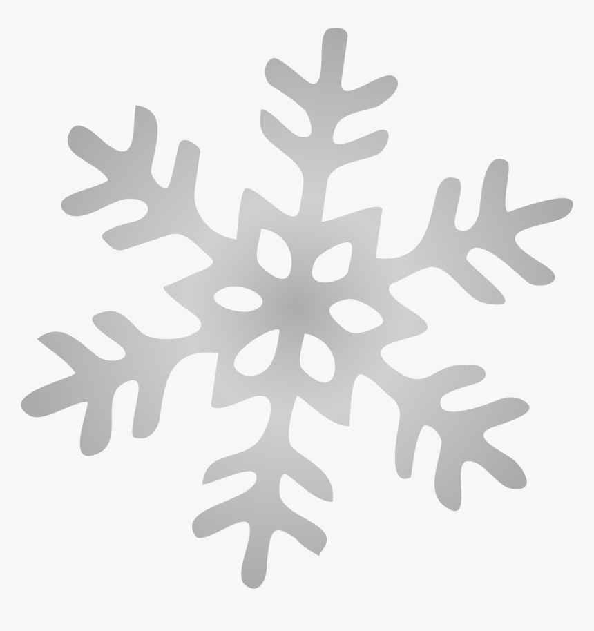 Grey Snowflake Png, Transparent Png, Free Download