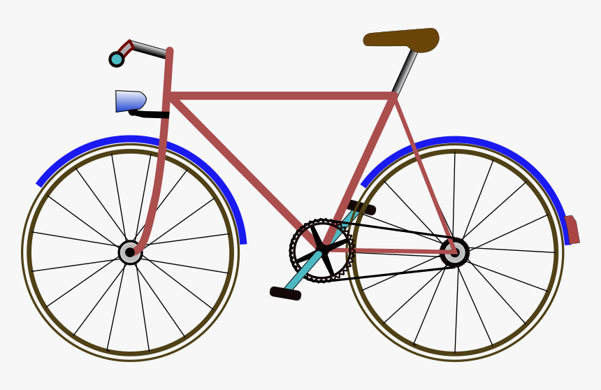 Bicycle Clip Art Free Vector - Bicycle Clip Art, HD Png Download, Free Download