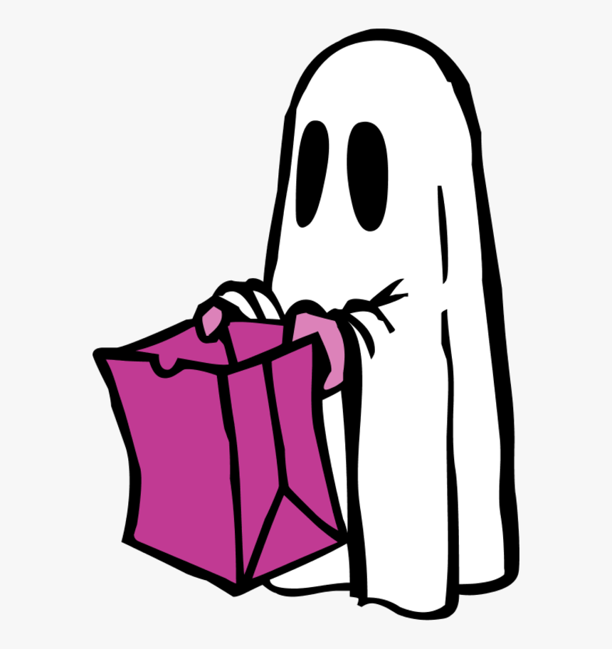 Transparent Shopping Bag Clipart Black And White - Clipart Halloween Trick Or Treat, HD Png Download, Free Download
