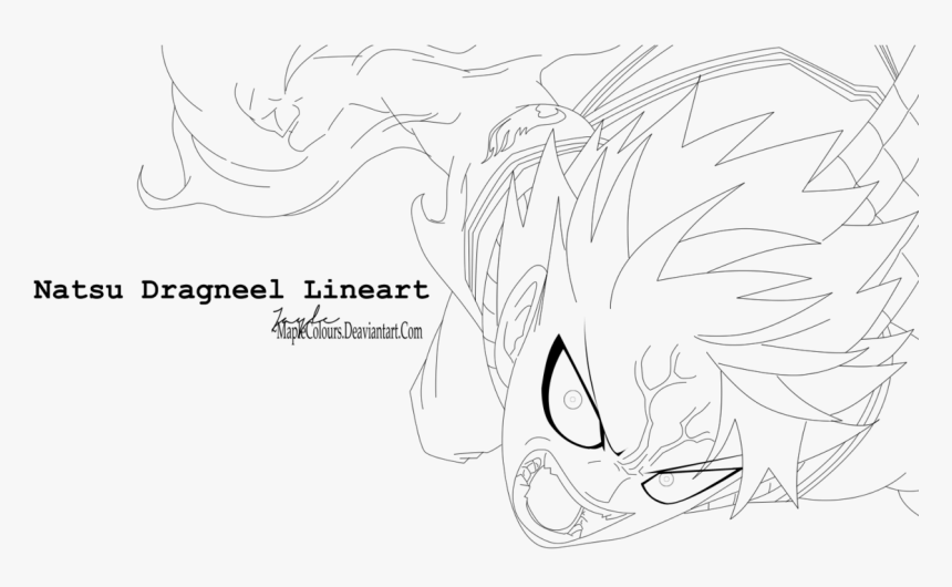 Transparent Natsu Dragneel Png - Line Art, Png Download, Free Download