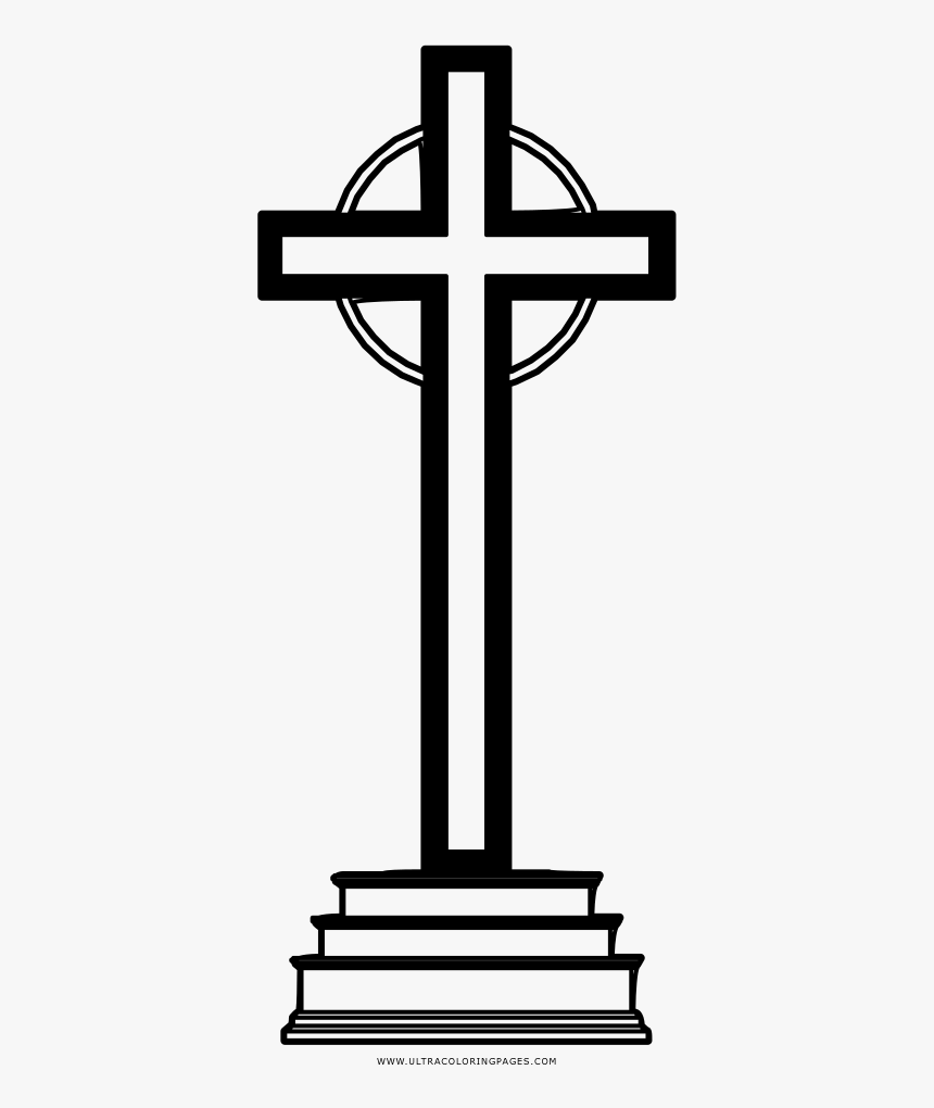 Celtic Cross Coloring Page, HD Png Download, Free Download