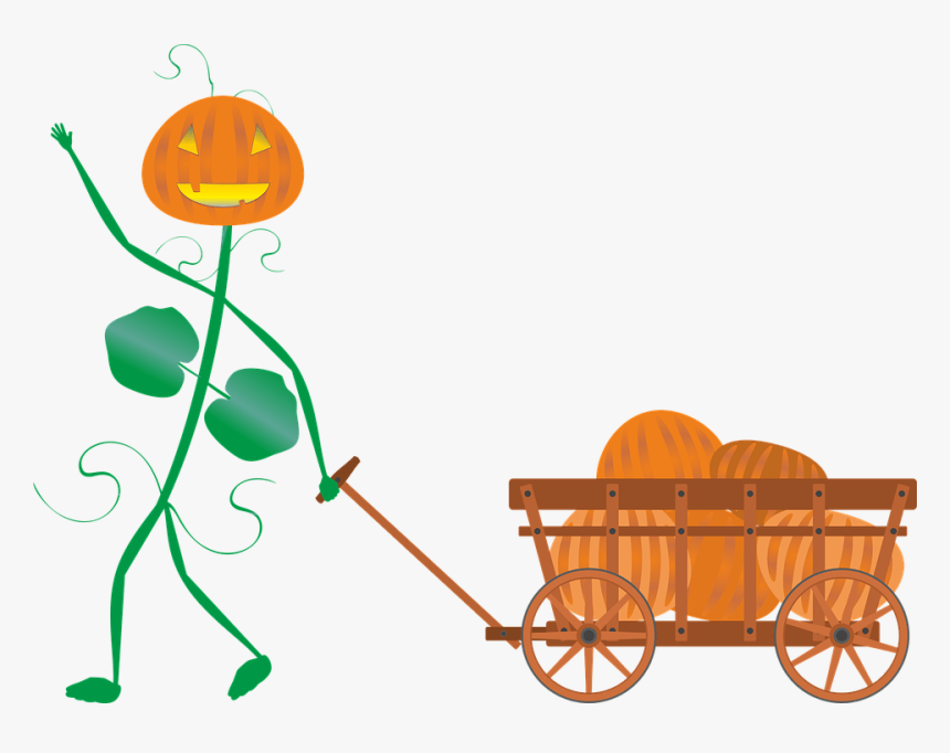 Pumpkin Patch Wagon Clipart Transparent, HD Png Download, Free Download