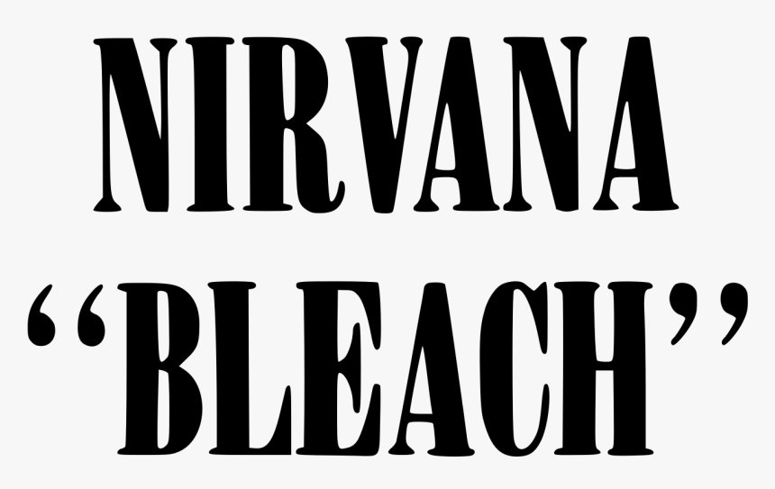 Nirvana Album Bleach Logo, HD Png Download, Free Download