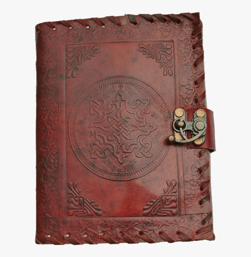 Locked Celtic Knot Red Leather Journal - Leather, HD Png Download, Free Download