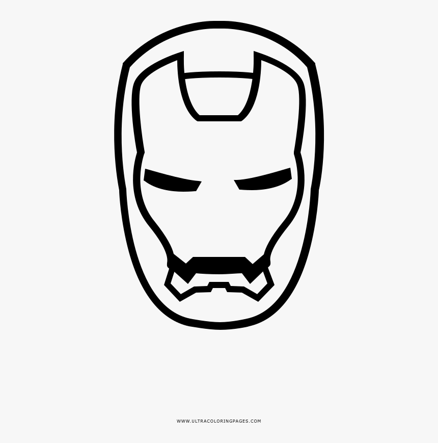 Iron Man Coloring Page - Simbolo Do Homem De Ferro Para Colorir, HD Png Download, Free Download