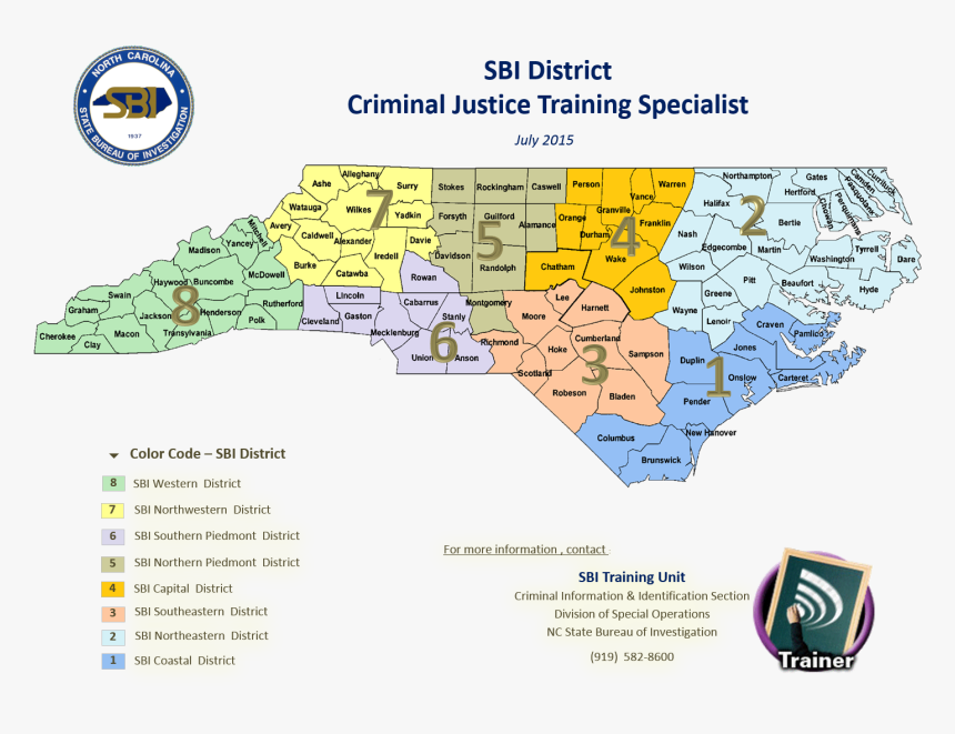 Nc Sbi District Map, HD Png Download, Free Download