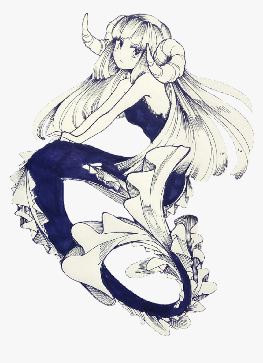 #mermaid #mermaidgirl #girl #anime #art #drawing #blackandwhite - Anime