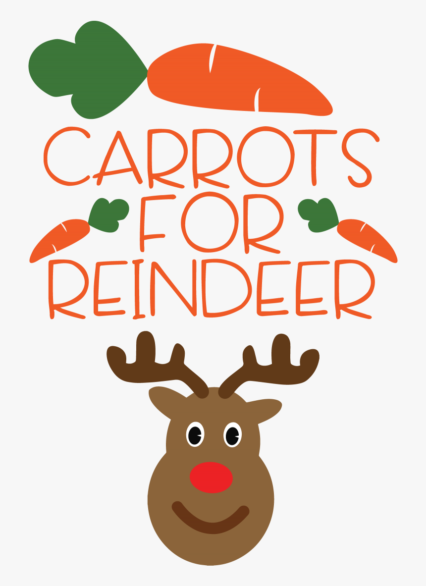 Carrots For Reindeer Svg - Cartoon, HD Png Download, Free Download