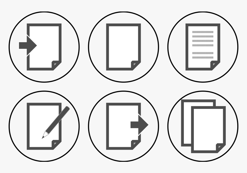 Transparent Manilla Folder Png - Document Icon Set, Png Download, Free Download