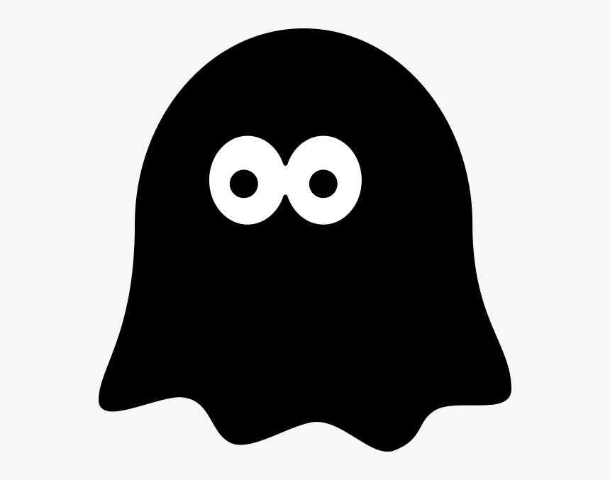 Clip Art- - Black Ghost Clipart Transparent, HD Png Download, Free Download