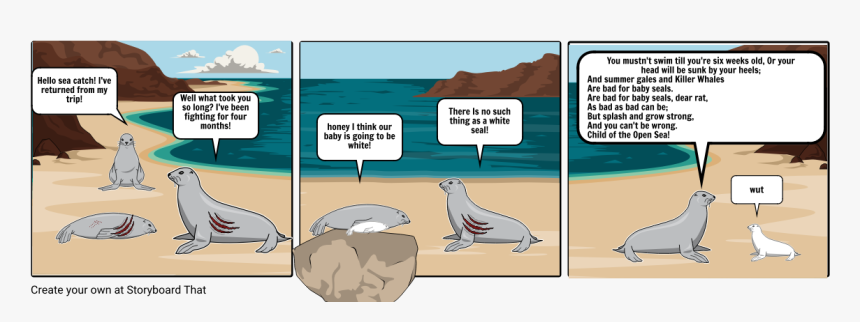 Storyboardthat White Seal, HD Png Download, Free Download