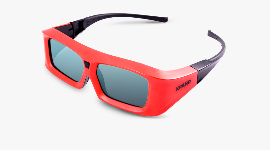 Xpand Cinema 3d Glasses - 3d Glass Red Frame, HD Png Download, Free Download