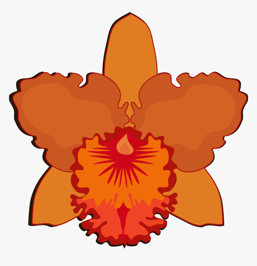 Transparent Vanilla Extract Clipart - Violet Flower Orchid Silhouette Png, Png Download, Free Download