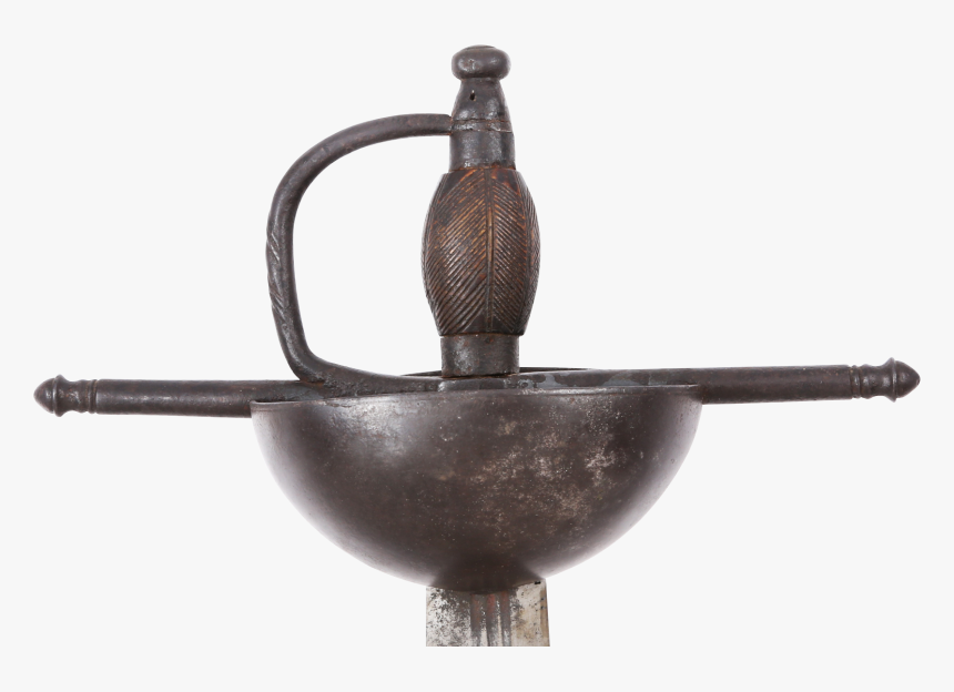 17th Century Caribbean Cup Hilted Broadsword - Antique Tool, HD Png Download, Free Download