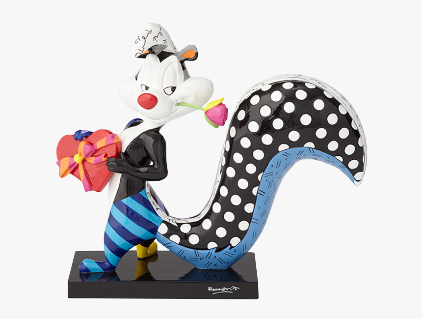 Pepe Le Pew With Flower 7” Statue By Romero Britto - Britto Pepe Le Pew, HD Png Download, Free Download