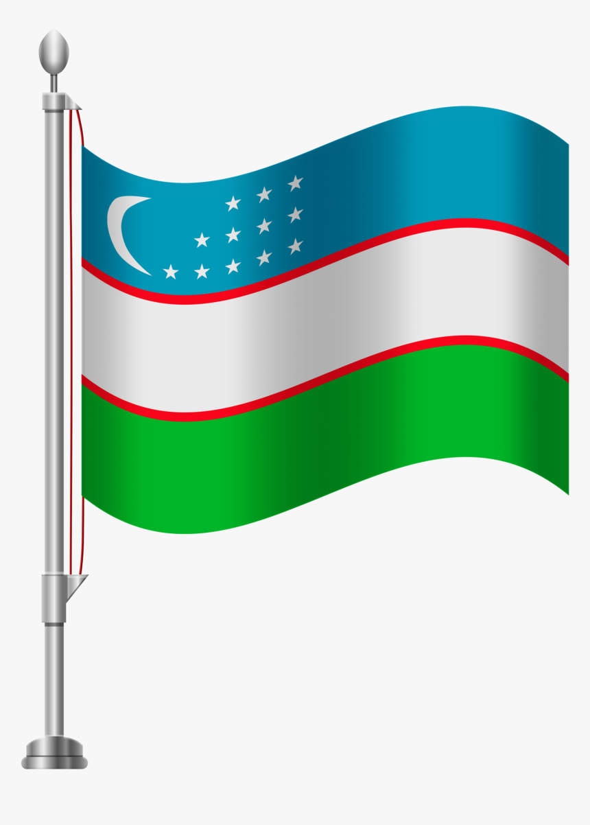 Uzbekistan Flag Png Clip Art - Puerto Rican Flag Clipart, Transparent Png, Free Download